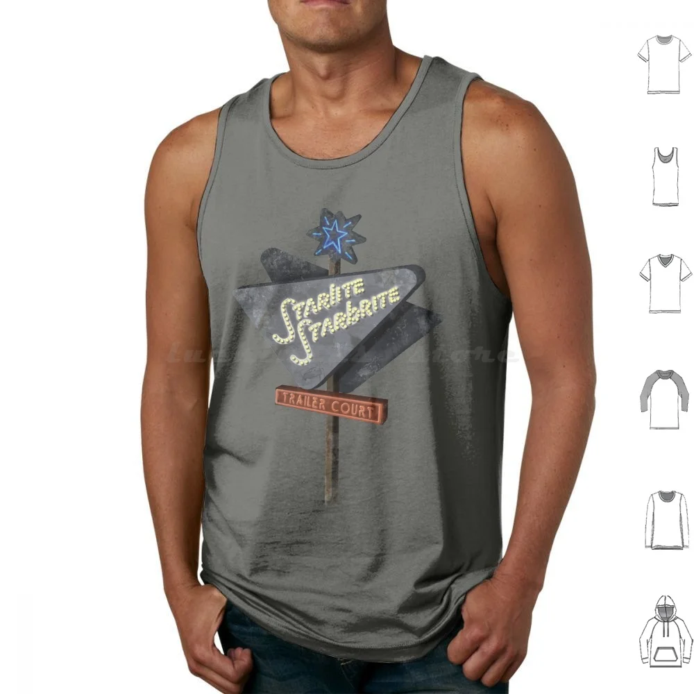 Starlite Starbrite Trailer Court Tank Tops Vest Sleeveless The Last Starfighter Starlite Starbrite Alex Rogen Star League