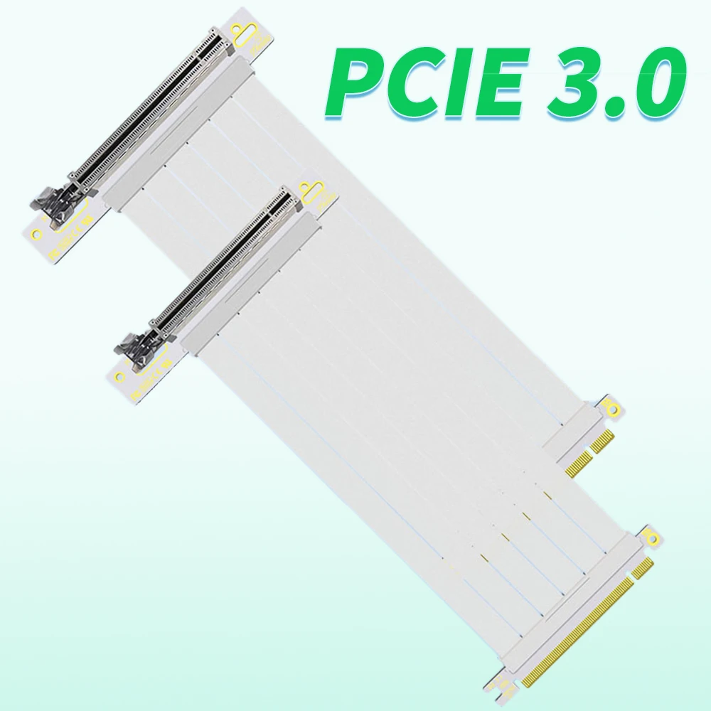 

PCI-E X16 to 16X 3.0 Male to Female Riser Extension Cable Graphics Card Vertical Bracket GPU Holder 128G/Bps