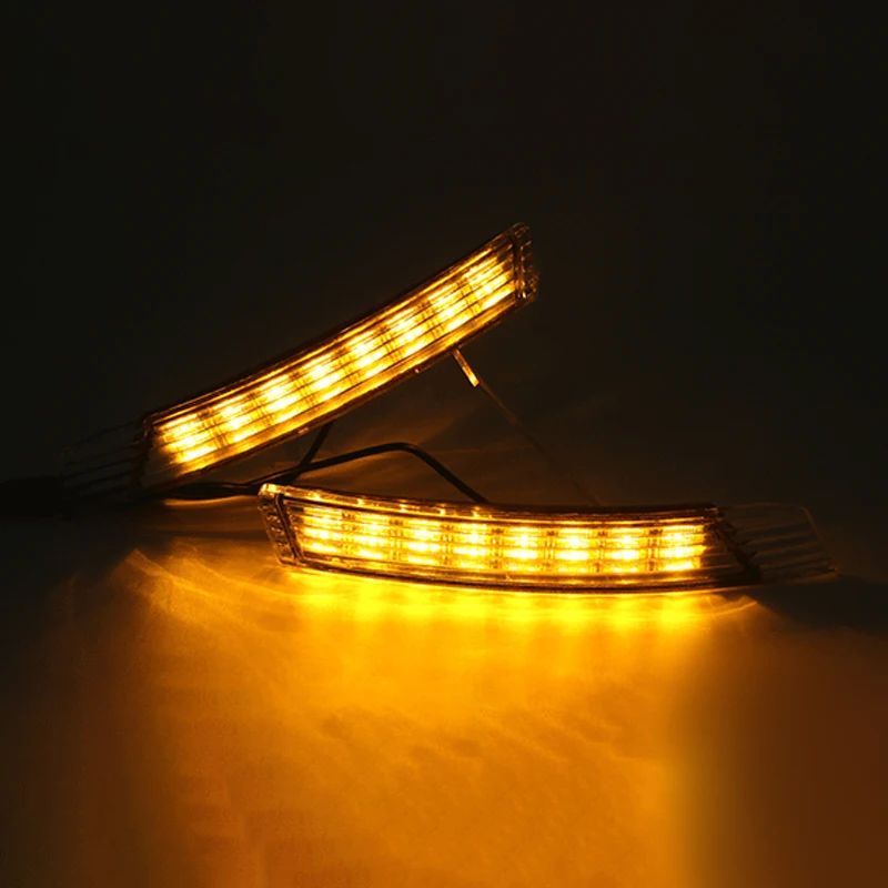 2 pz per Kia Forte 2009-2012 con indicatore di direzione giallo stile relè LED DRL luce di marcia diurna fendinebbia