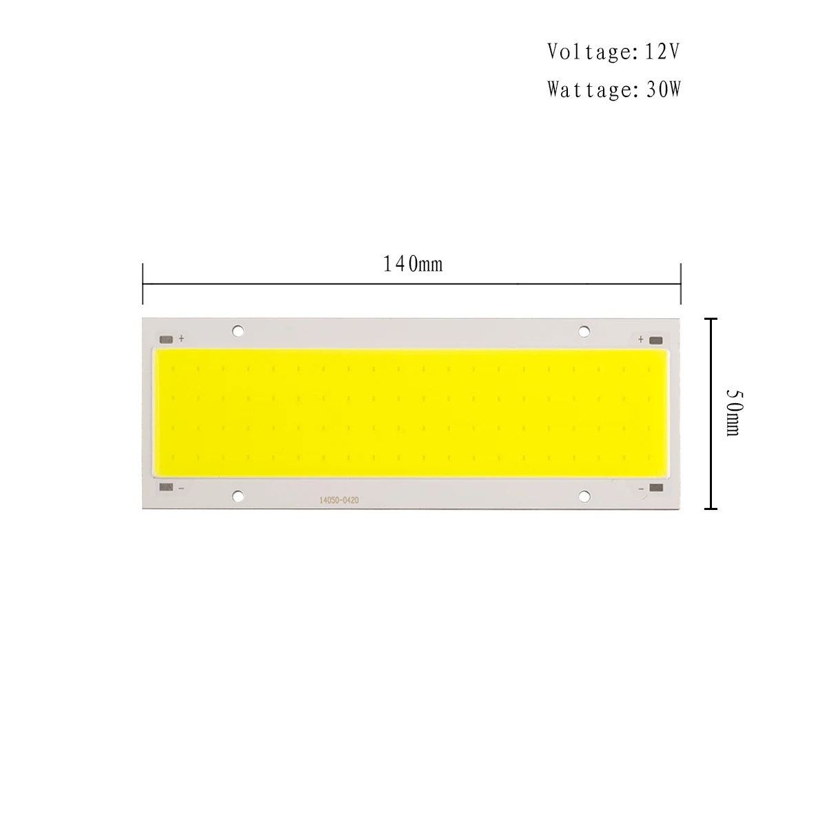 Square 30W COB LED 12V High Brightness LED Chip Matrix Module Suitable For DIY Car, Work, And Home COB Chips