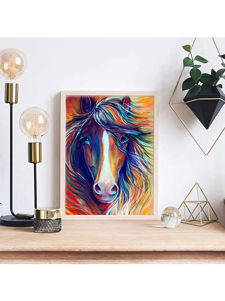 DIY Diamond Painting Horse Cross Stitch Diamond Embroidery Animal 5D Full Square Picture Rhinestones Mosaic Art Home Decoration