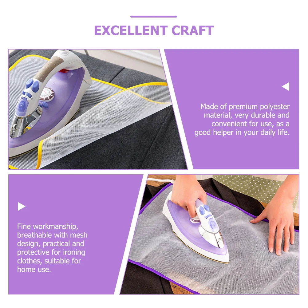 

10Pcs Ironing Mats Protective Mesh Pressing Cloths Large Size Foldable Heat Resistant Iron Pad Ironing Mat Pressing Cloth