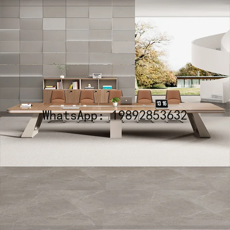 

H5.15 conference table training office furniture panel rectangular table office large table and chair combination