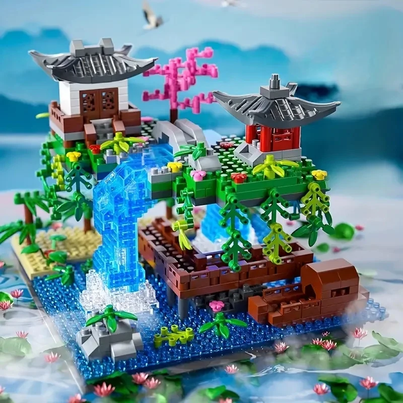 2850피스 타오후아탄 DIY 블록 세트 - 혼합 색상 - 사무실 및 가정용 데스크탑 장식 - 파티 용품 - 창의적인 서프라이즈 휴일 선물