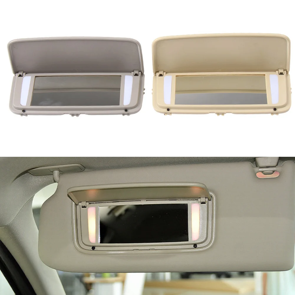 Car Roof Sun Visor with Mirror and Light Function Compatible with For Volvo XC60 XC90 S80 XC70 V70 2004-2014 Models view 5