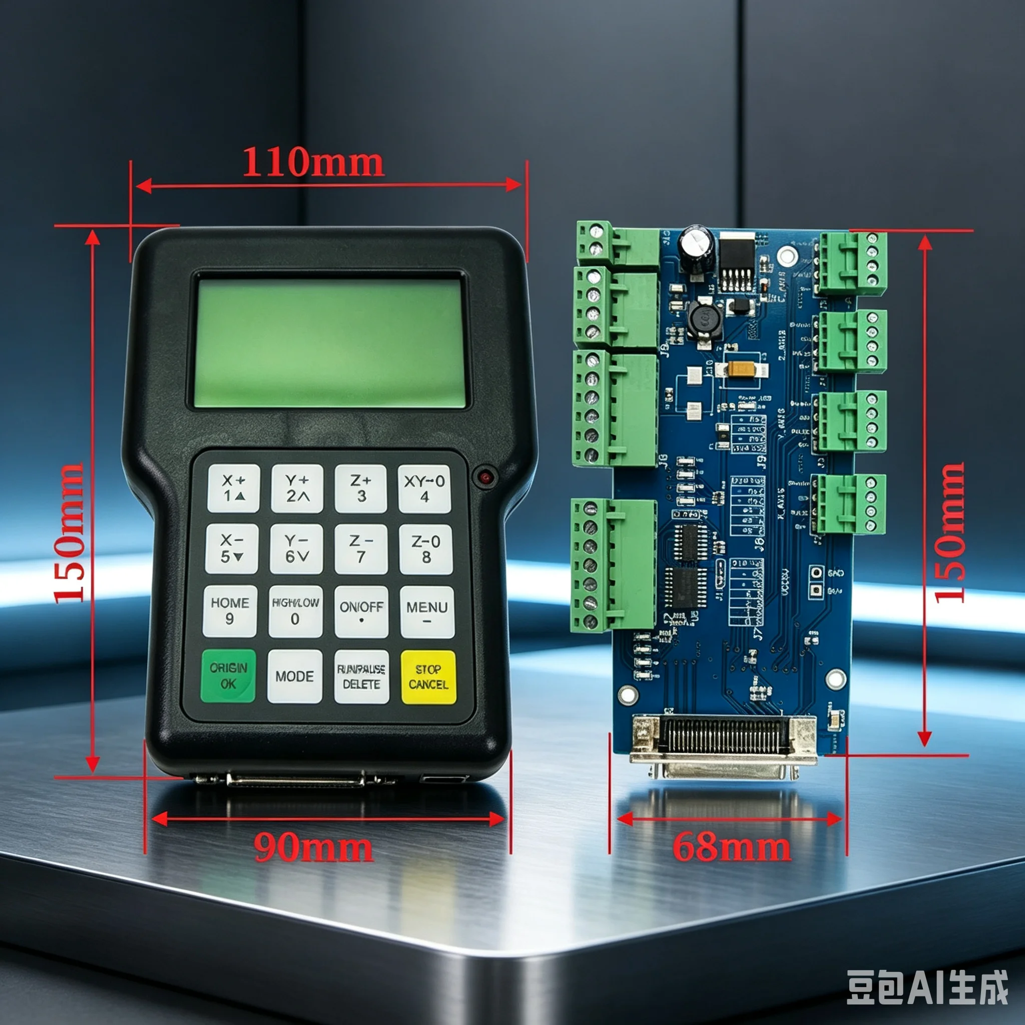 Wireless Channel Handle Controller Driver DSP Controller 0501 for DIY CNC Router Milling Carving Cutting Machine Router Part Kit