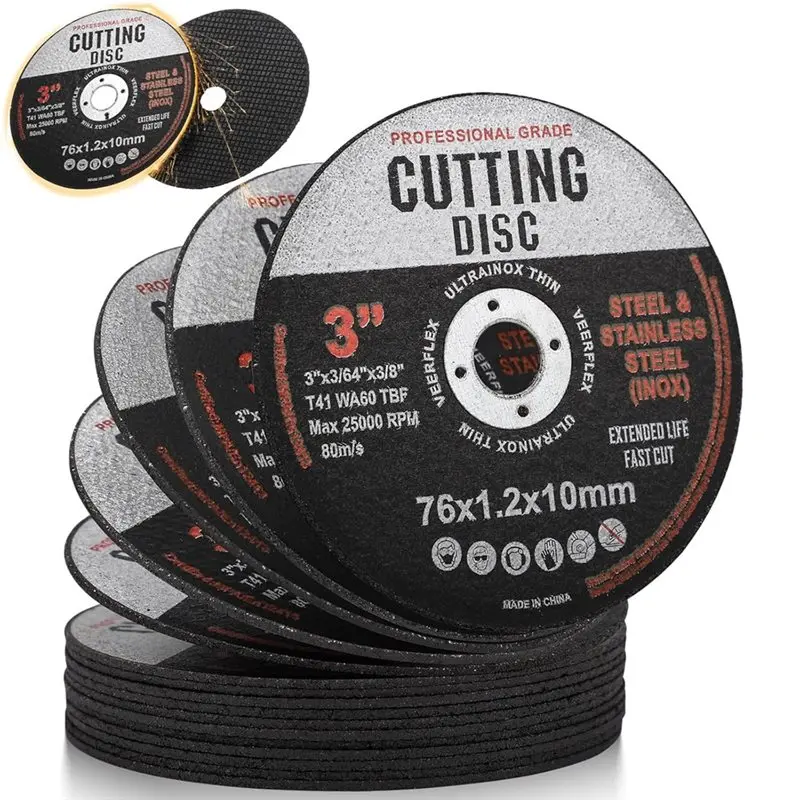 ABLK 16Pcs 커팅 디스크, 76Mm 커팅 디스크, 금속용 앵글 그라인더 디스크, 연삭 디스크, 금속 절단용 커팅 디스크