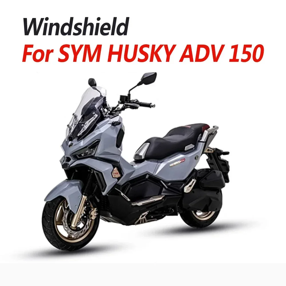 Husky ADV 150 Windshield Modification with High Chest Guard Windshield Mirrors For SYM Husky ADV150 Front Windshield Accessories