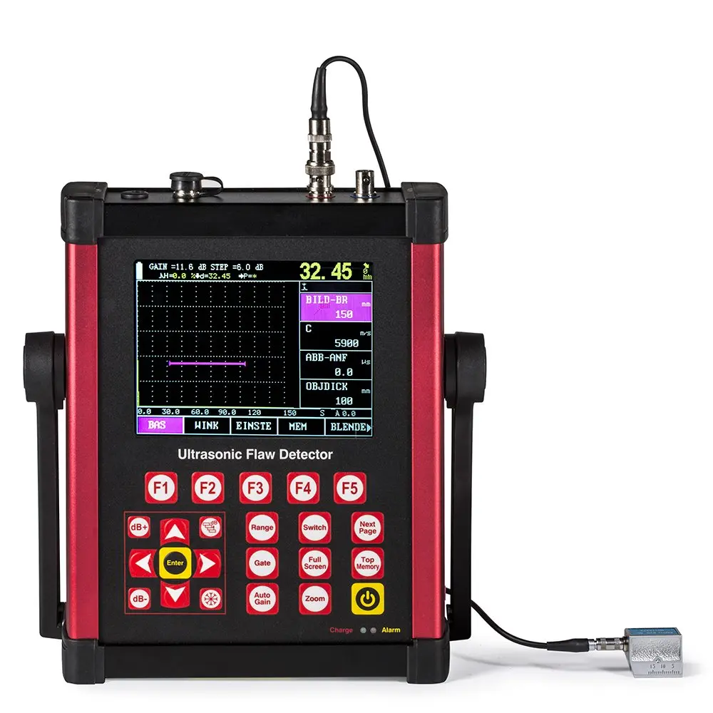 LCD Display Uee953 Digital Ultrasonic Flaw Detector with 1000 A graph memory 0-10000mm range 6dB DAC functions