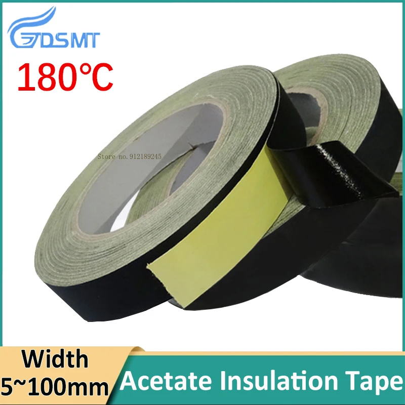 Black acetate tape, acetate insulation cloth, acetate fiber fabric tape Automotive Wire Harness Tape
