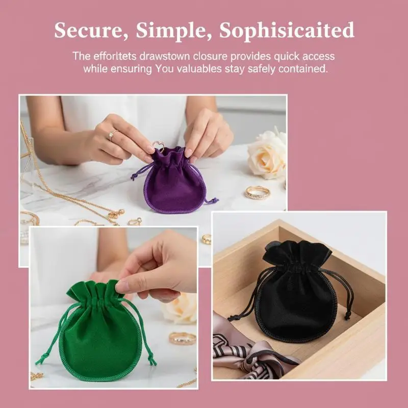 

Gourd-Shaped Velvet Gifts Bags Colorful Drawstring Jewelry Bags Storage Pouches For Wedding Christmas Party Gifts Packaging Bags
