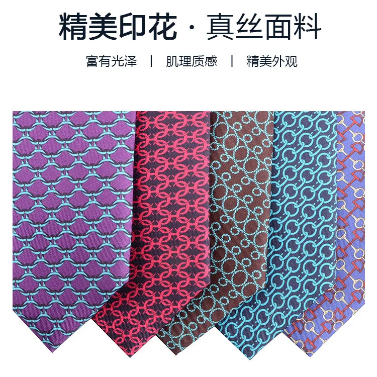 Fashion Style 100% Silk Printed Necktie Mens Tie Kravat Gravatas Ties Gifts For Men Cravat Corbata