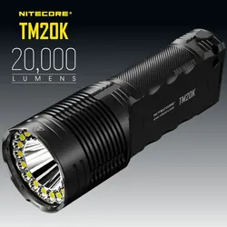 Wholesale NITECORE TM20K USB-C Rechargeable Hight Light 20000LM 19xCREE XP-L HD LEDs Flashlight Built-In Battery Torch Spotlight