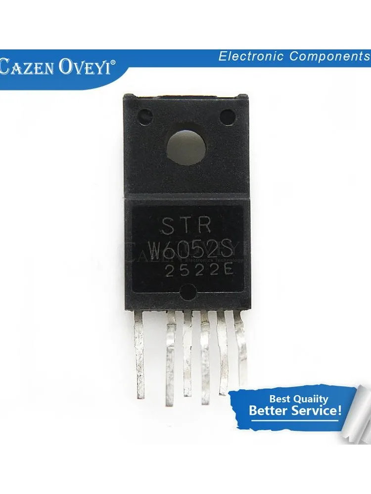 5 pièces/lot, STRW6052S TO220F-6 W6052S TO-220F STRW6052 STR-W6052S W6052 TO-220, en Stock