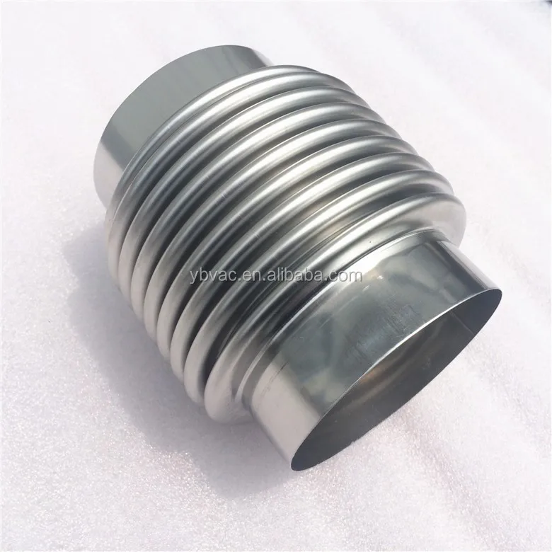 

Premium SS304 Single-Axial Bellows Thin Wall DN100 4 Inches 0.3mm 100mm Long 30mm Pipe End Smooth Surface for Welding for