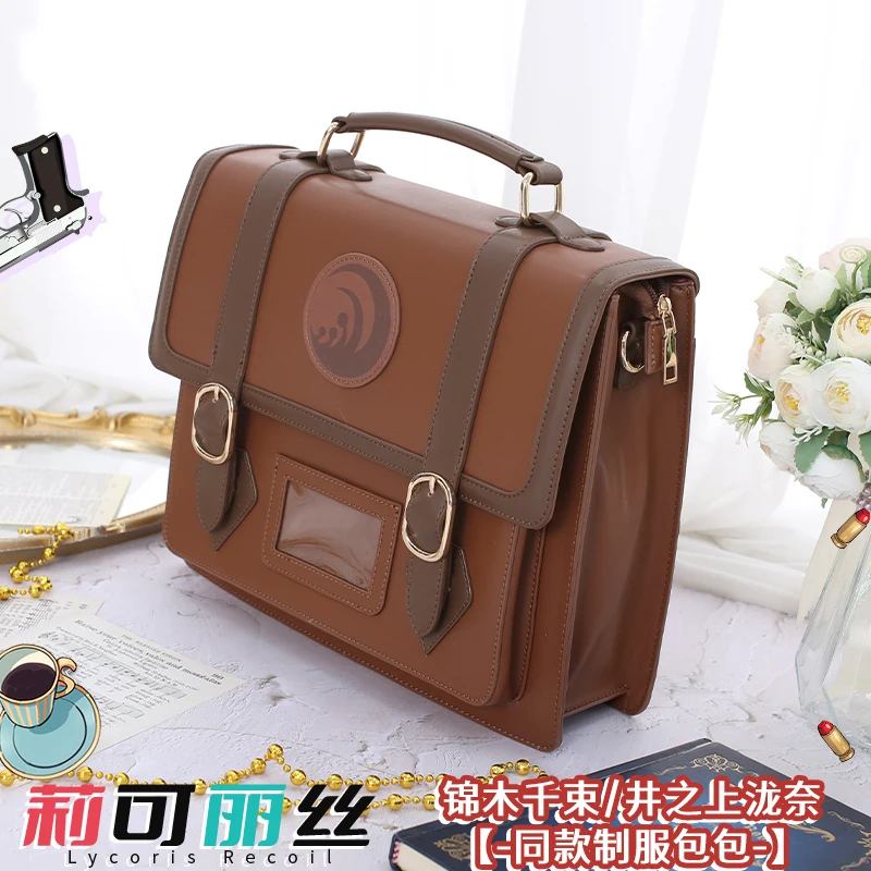 Anime Lycoris Recoil Cosplay Costume Bag Nishikigi Chisato Inoue Takina Backpack Lycoris Recoil Halloween School BagGifts