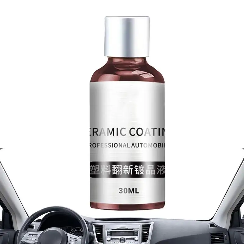 

Crystal Shine Car Wax 30ml Car Interior Refurbishment Agent Auto Interior Cleaning Spray Car Coating Solution For Dashboard