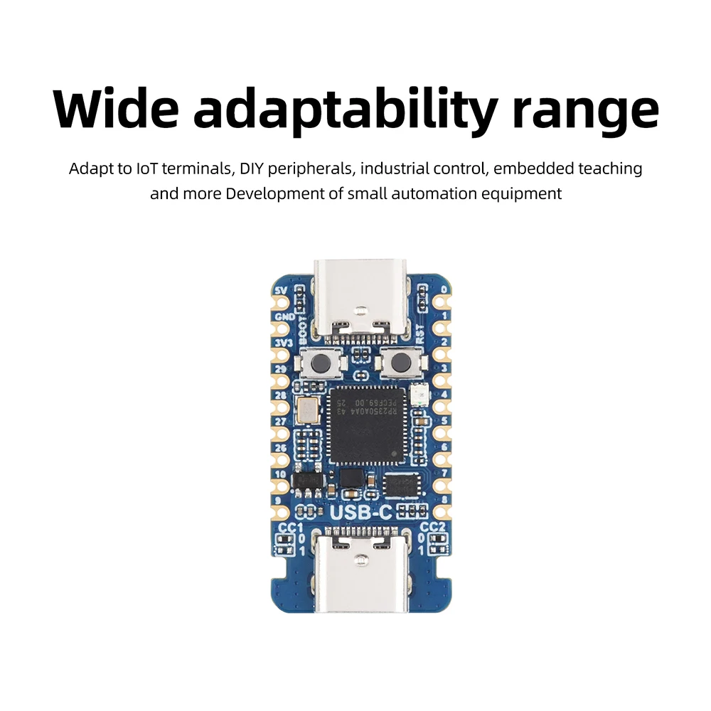 RP2350-USB-C Mini Development Board Dual Type-C Female/Male Dual Core Microcontroller Development Board for for Raspberry Pi