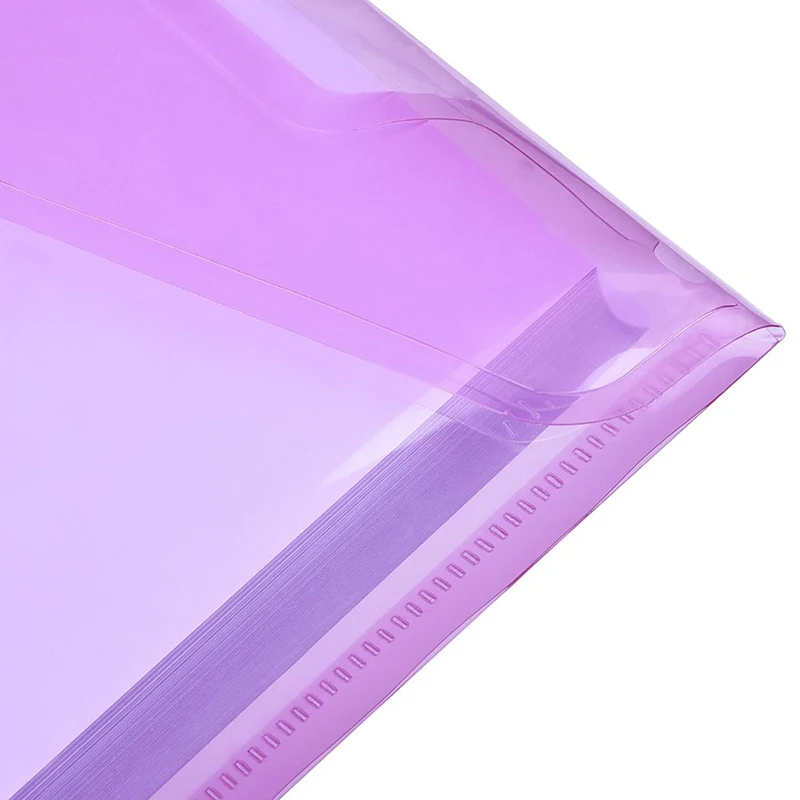 24*17CM Transparent Plastic A5 File Bags Document Retention Bags Transparent File Bags for Organizing Information