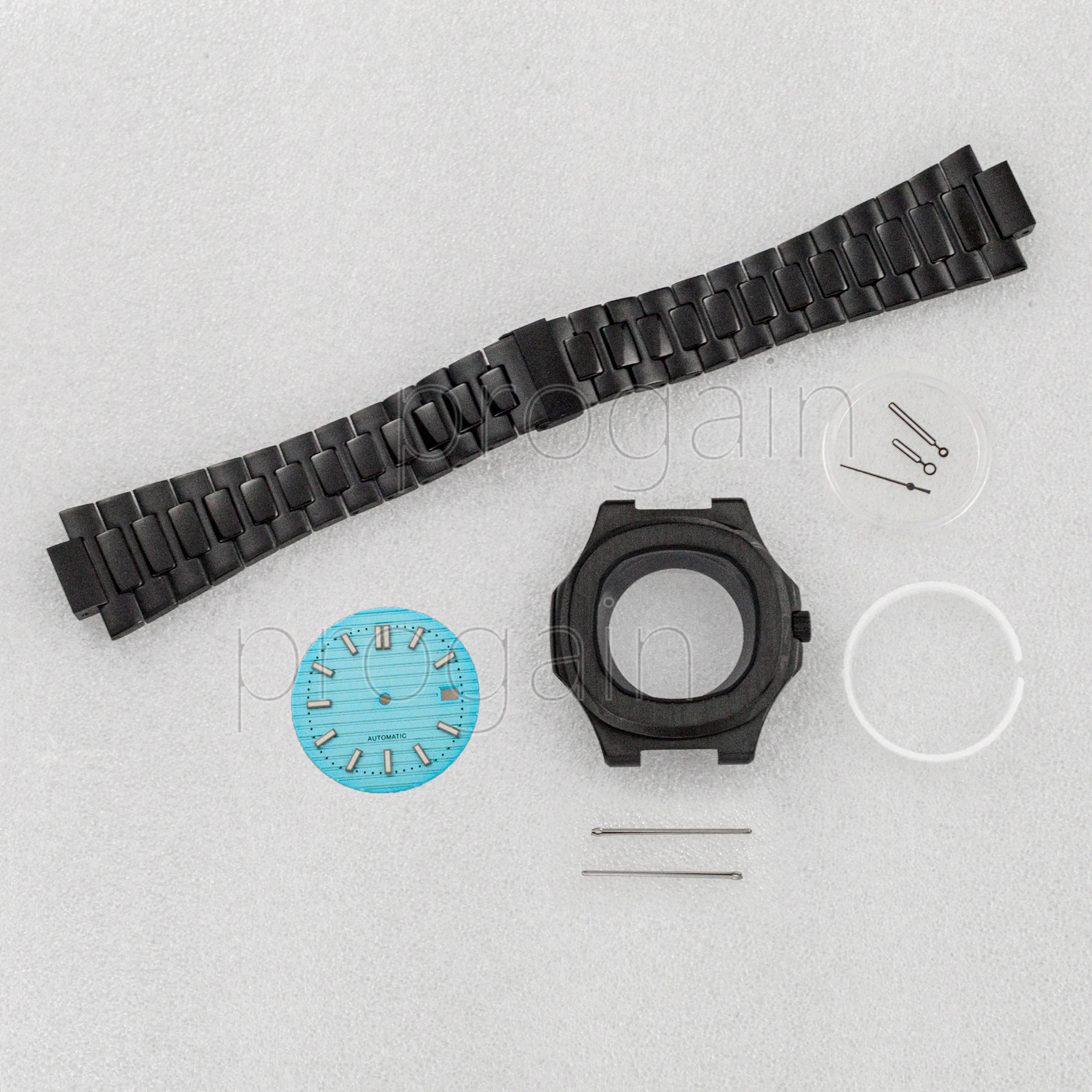 

316L Stainless Steel Watch Case Strap For Nautilus NH35 Movement 30.5mm Dial Waterproof Watch Modification Repair MOD Parts