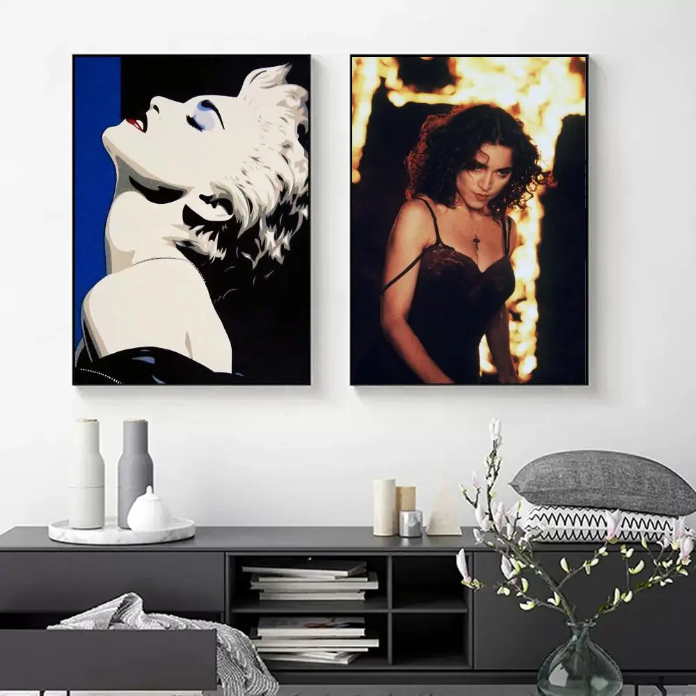 1pc Madonna Bad Girl Poster Paper Print Home Bedroom Entrance Bar Cafe Art Painting Decoration