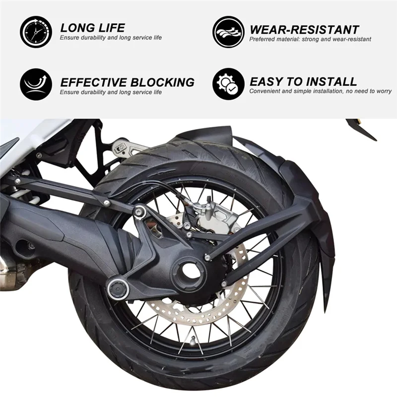 

Highly Recommended Motorcycle Rear Wheel Fender Rear Mudguard Extended Edition For BMW R1300GS R1300 GS 2023-