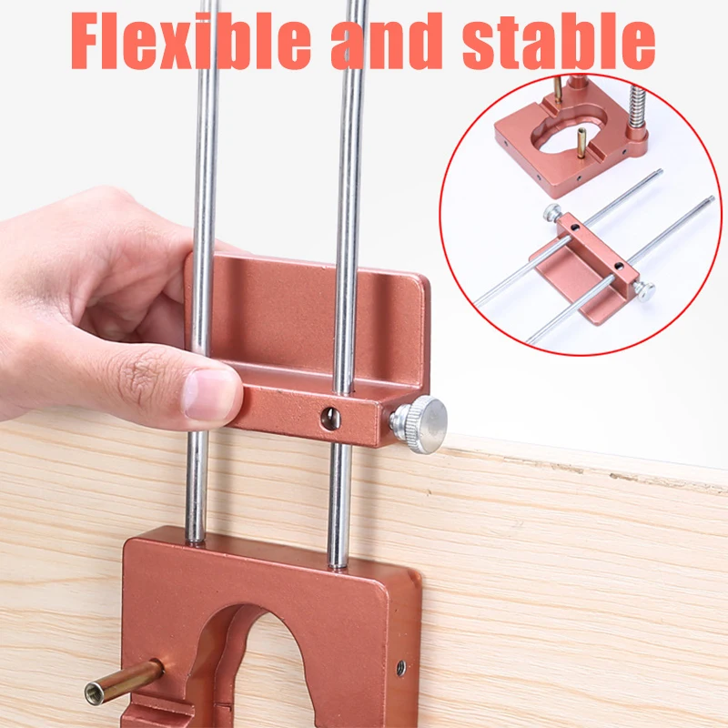 Alloy Steel Woodworking Drill Locator Mini Bench Drilling Locator Labor Saving Template Guide Tool cutters for wood For Home