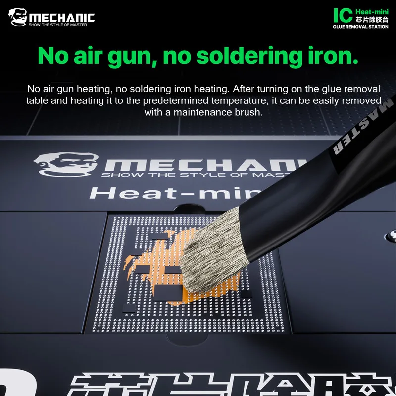 

MECHANIC Heat-mini CPU Heating Platform Degumming Station For Mobile Phone IC CPU Heating Glue Removal Solder Removal BGA Reball