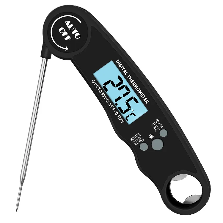 Folding Stainless Steel Probe Electronic Meat Thermometer Kitchen Cooking Frying BBQ Digital Food Thermometer