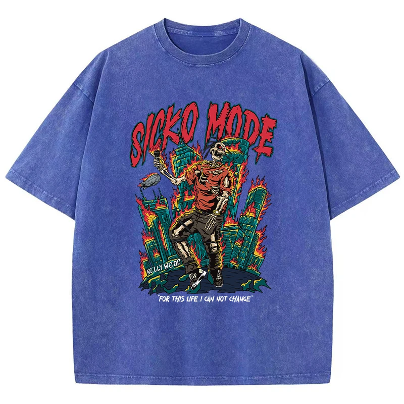 

Модные свободные женские футболки Sicko Mode For This Life I Can Change, уличная Мягкая футболка, брендовая футболка