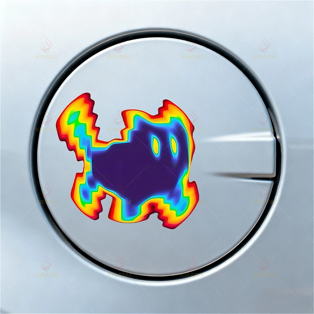 

Window Colorful Gradient Trendy Car Vinyl Decals Art Thermal Imaging Cartoon Motocycle Sticker for Fairing Helmet Auto