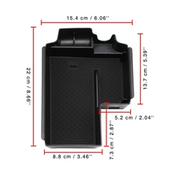 ​Center Console Armrest Storage Box for BMW 5 G30 / 6 Series GT G32 2017 2018 2019 2020 Interior Organizer Holder Tray with Mat