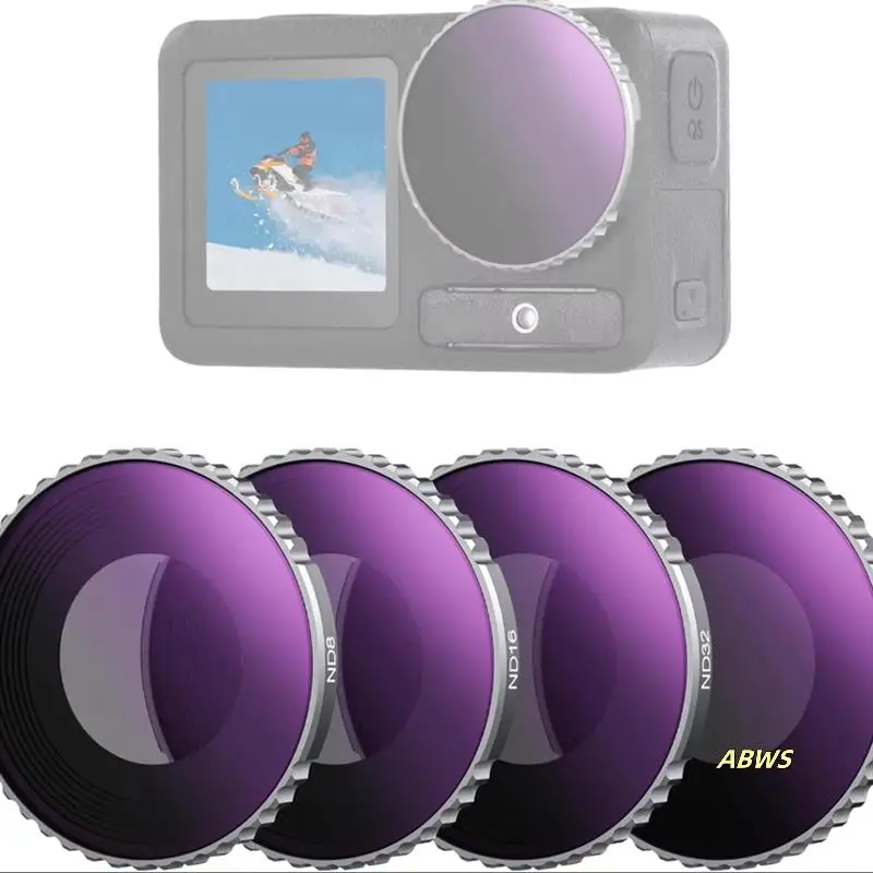 

ND Filter Set For Action 5 Pro Action Camera Accessories Multicoated HD Optical Glass For DJI Osmo Action 5 Pro/4