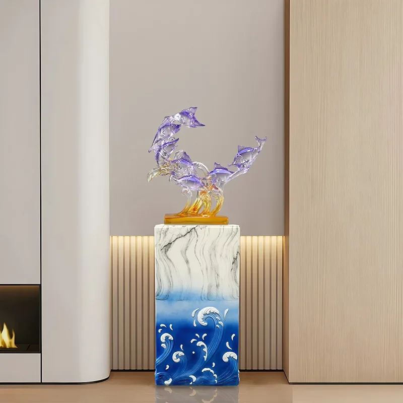 

CLL floor-to-ceiling ornament living room staircase light luxury decoration office hotel lobby decoration