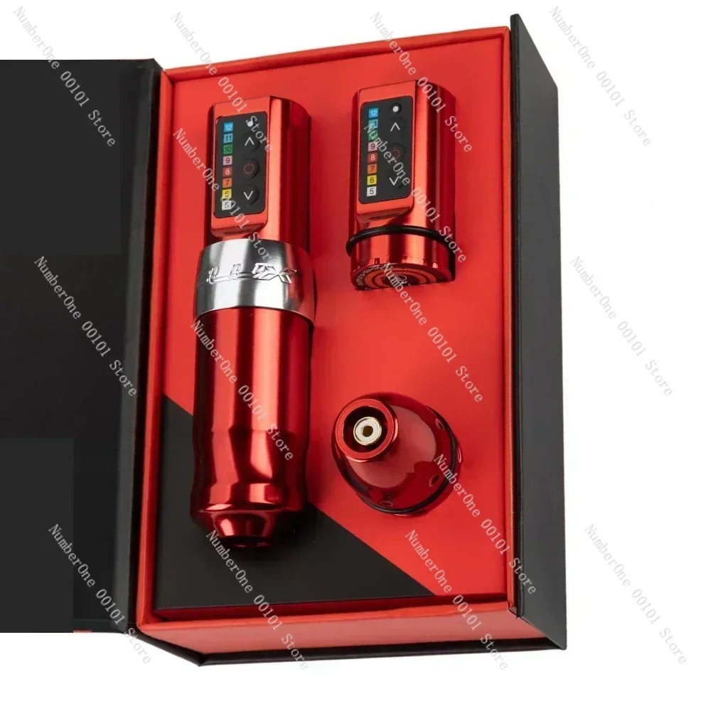 

2 Battery Flux Wireless Machine Kit Powerful Coreless Motor 2400mAh Chargeable Lithium Battery Rotary Pen Set