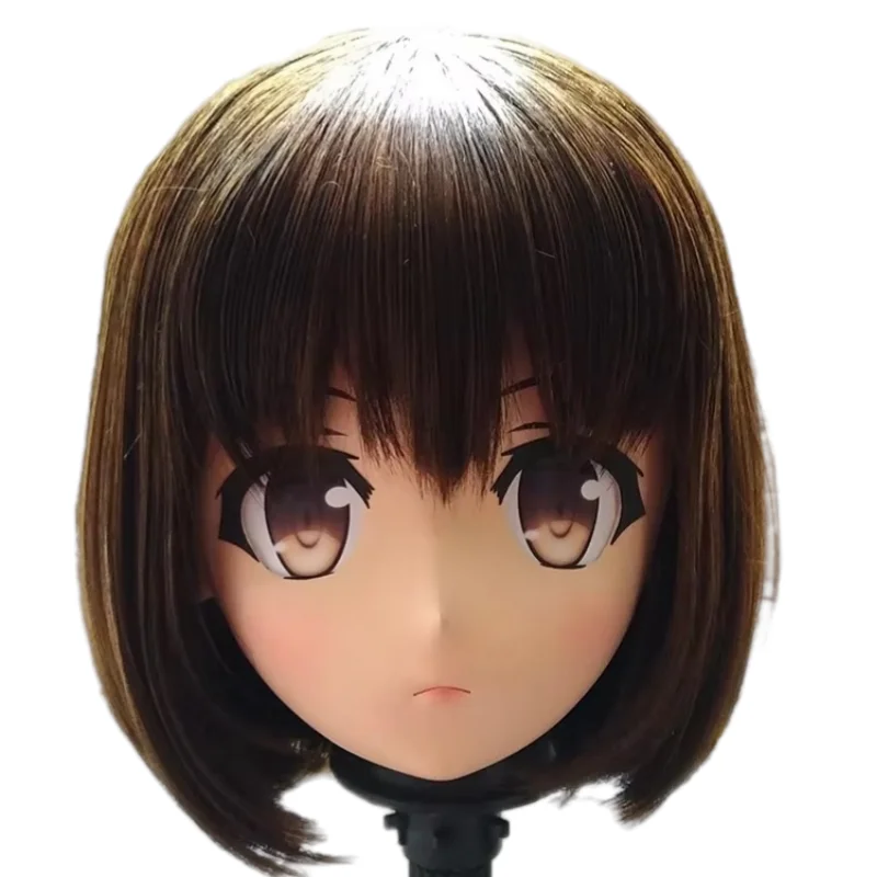 (RAIGEKI MAKS 92) Resin 2/3 Head Crossdresser BJD DOLL Mask Kigurumi Anime Katou Megumi Cosplay Mask