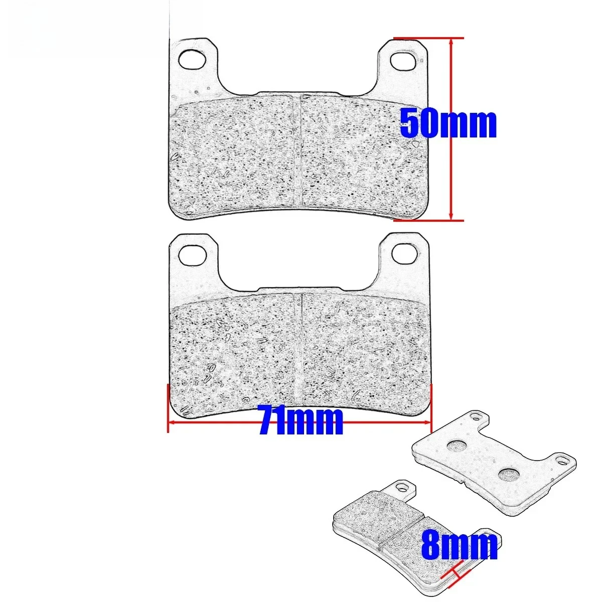 for Suzuki VZR1800 Boulevard M109R Intruder M1800R M 1800 R/R2/RZ/RB VZR 1800 2006 2019 2020 Motorcycle Front Rear Brake Pads