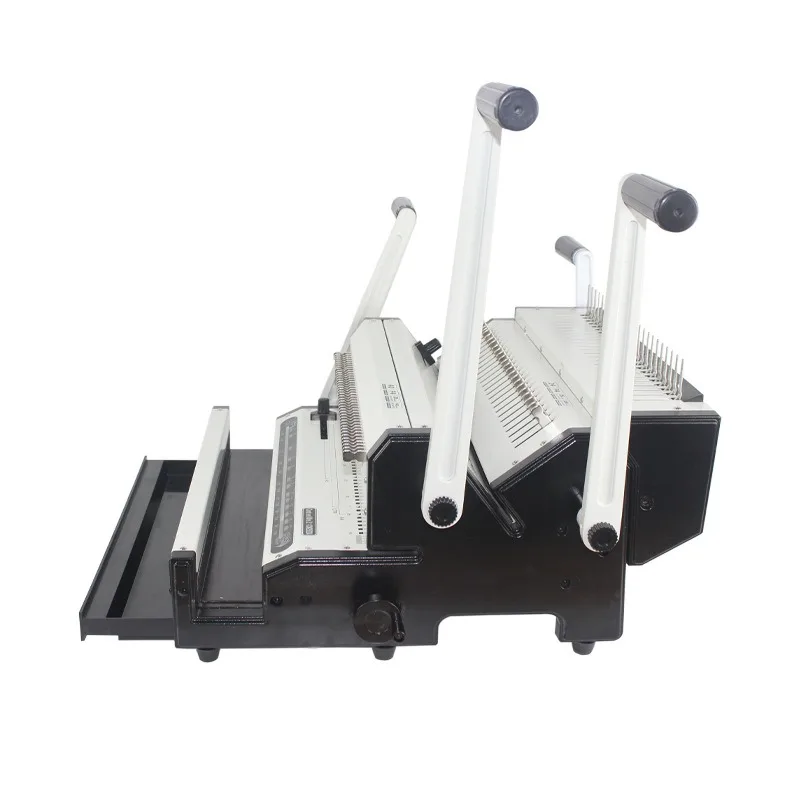3:1 Paper Binding Machine Multifunctional Plastic/Iron Ring/Strip Binder Office Document Punch Binding Equipment