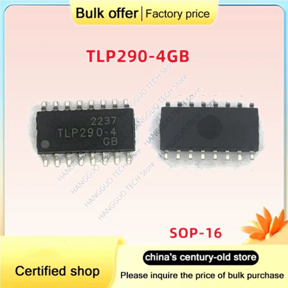 10PCS TLP290-4GB SOP16 Original Four-Channel Bidirectional Optocoupler IC