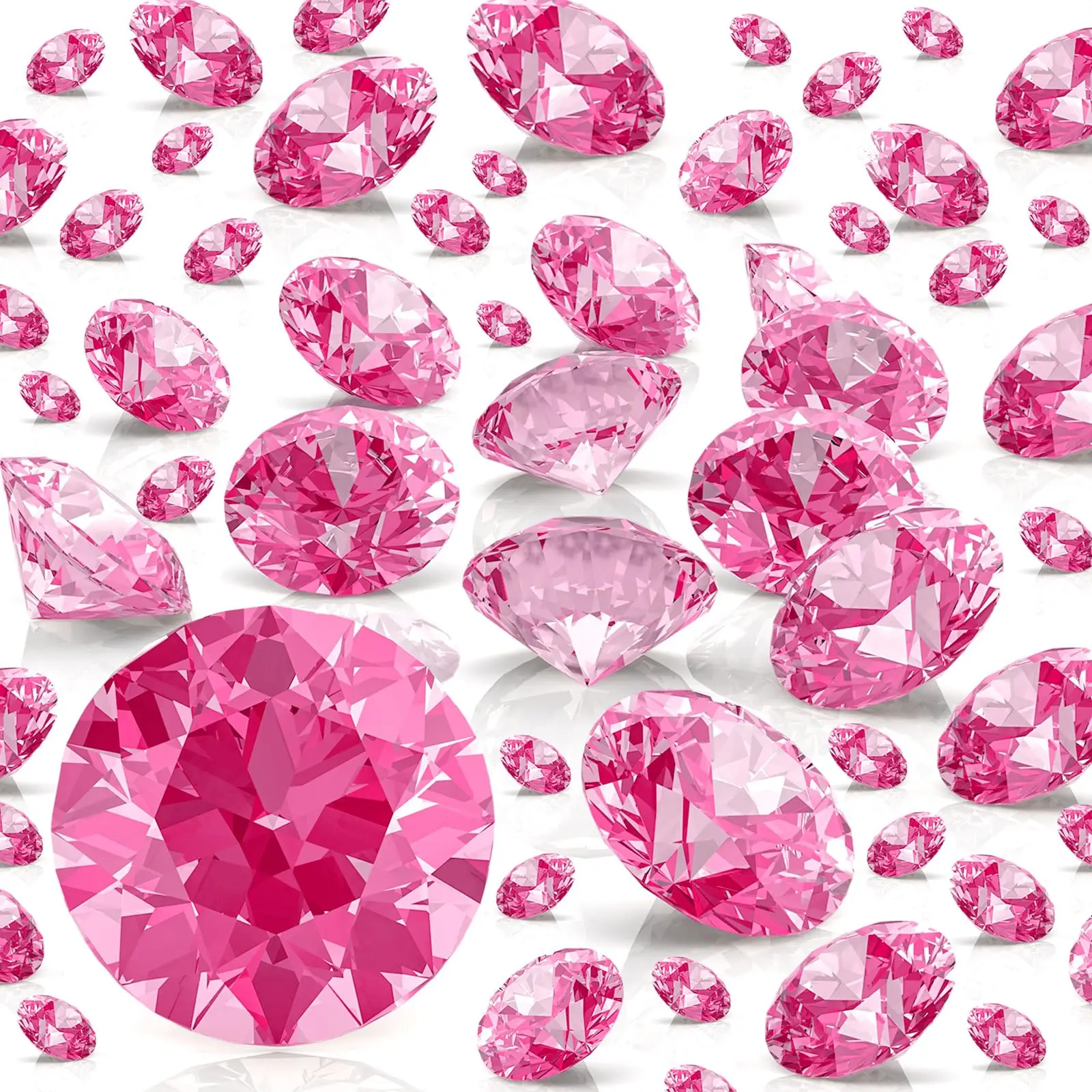 3000 Pieces Acrylic Faux Diamond Decorations Table Scatter Faux Crystals Beads for Table for Vase Fillers Party Table