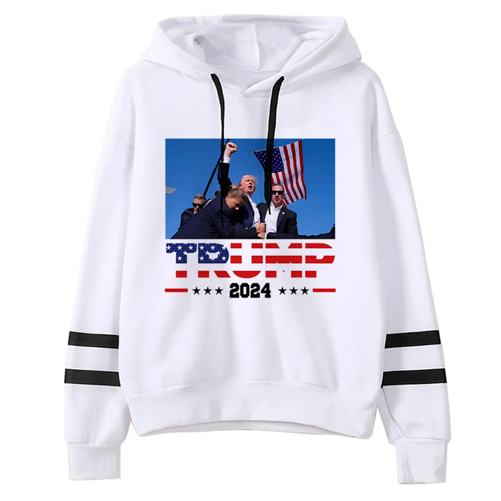 Donald Trump hoodie trendy kawaii modern style anime sweater athleisure graphic girl pullover sweatshirts manga comic