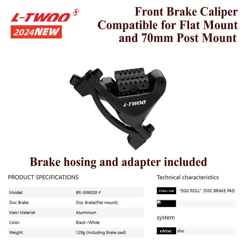 LTWOO Hydraulic Disc Brake Caliper 10 speed 11 speed 12 speed compatible for RX,R9,R7,R5,R3,R2,GRT,GR7,GR9