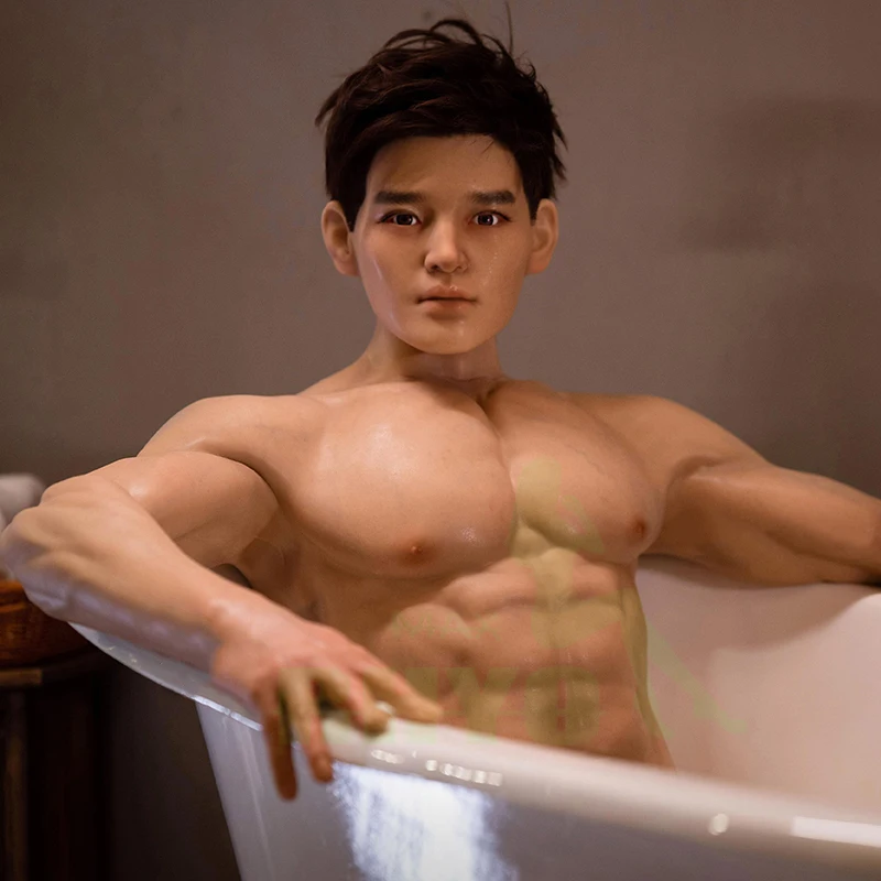 RENHEYUOU رجل الاستمناء بالحجم الطبيعي سيليكون مثلي الجنس دمية نابض بالحياة دسار الاستمناء حقيقي كبير الحجم القضيب للنساء والرجال 18 +