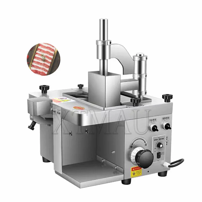 

Restaurant kitchen Electric Meat Cutter Meat Ultrathin Slicer Machine Automatic Fresh Meat Cutting Machiner