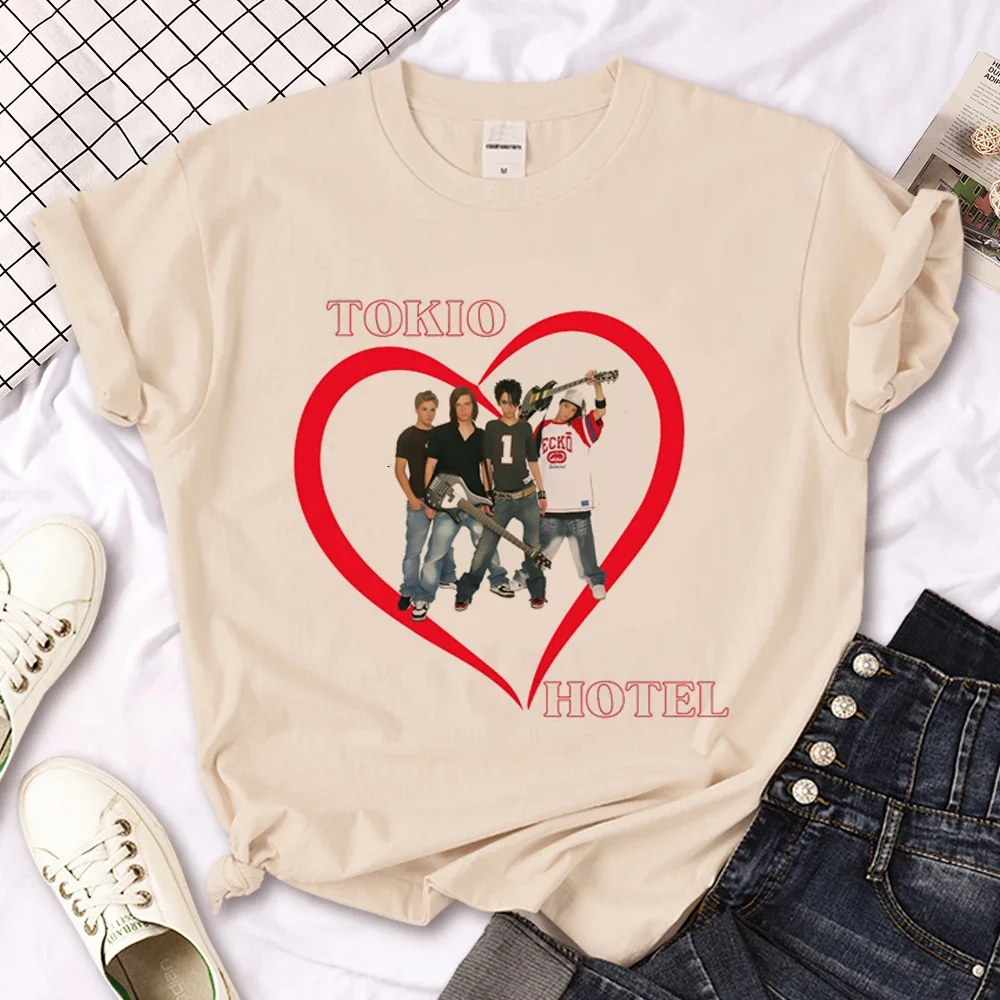 Tokio Hotel Tee women streetwear t-shirts female designer streetwear harajuku clothing