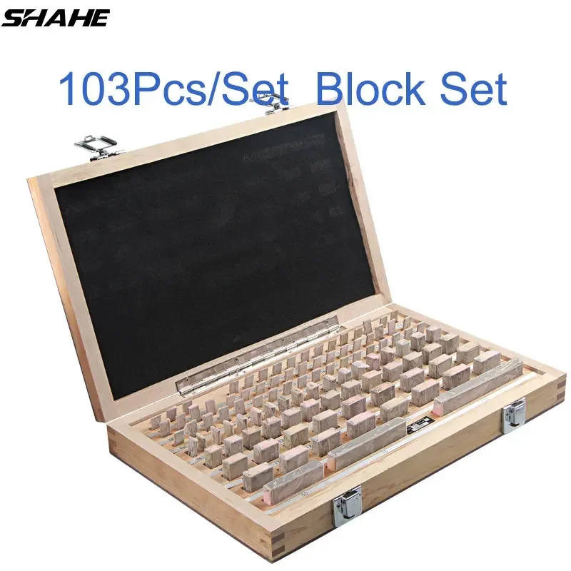 

Shahe 103Pcs/Set 1 Grade 0 Grade Inspection Block Gauge Test Caliper Blocks Measurement Instruments