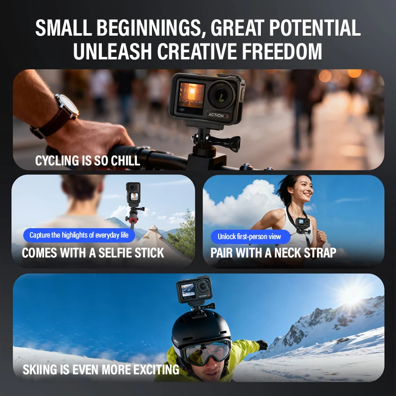 حامل محول مغناطيسي سريع الإصدار لـ DJI Action 5pro ملحقات كاميرا محول بمخلبين لـ DJI Action 3/4/5 مع برغي 1/4