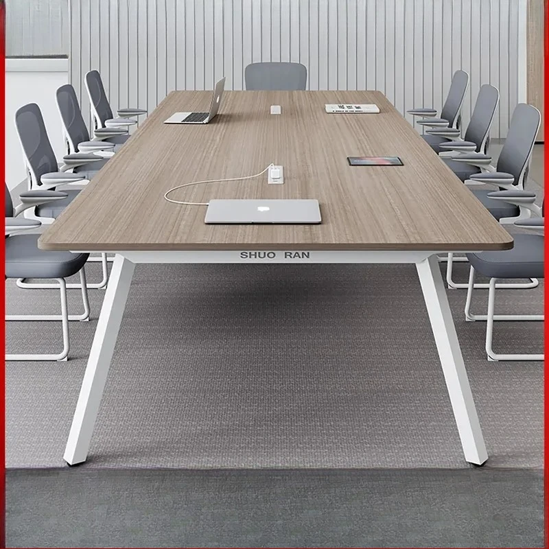 for Simple Modern Conference Table Long Large Meeting Room Training Staff Negotiation Office Desk and Chair Combination
