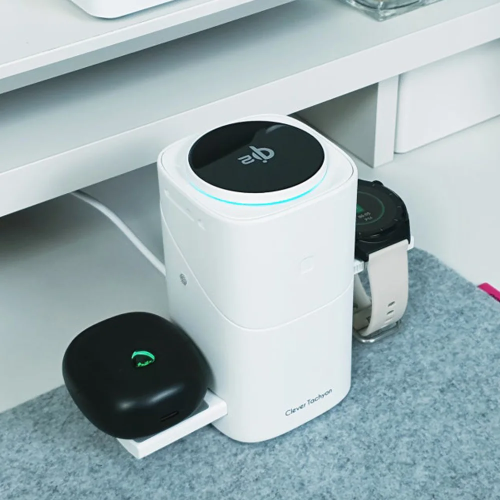 ساعة ذكية Qi2 Magsafe 3in1 بلمسة واحدة تبريد لاسلكية متعددة شاحن Galaxy Watch Apple Watch