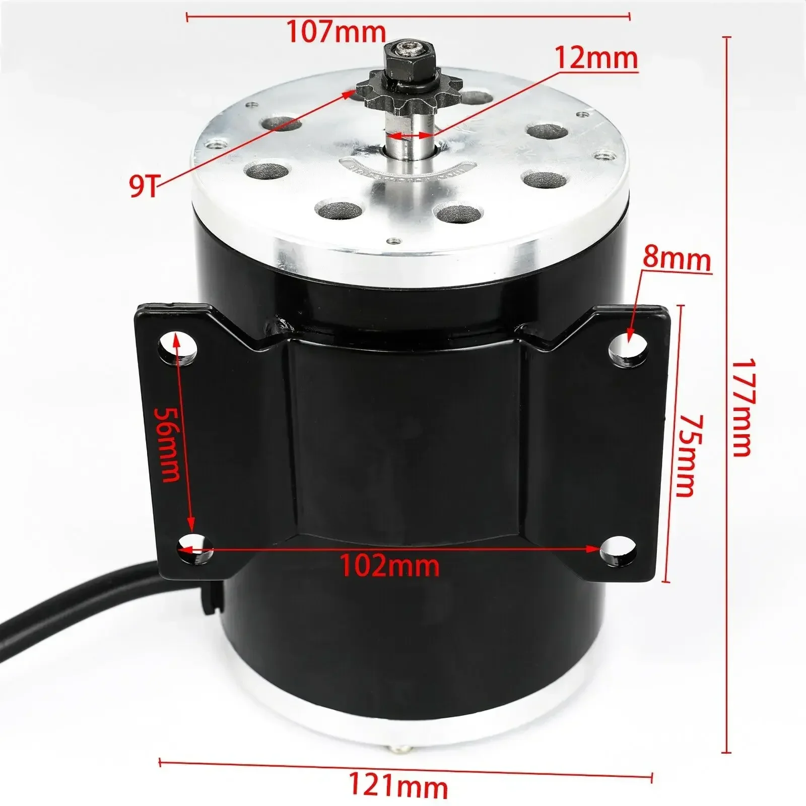 24V 36V 48V 500W 800W 1000W 1800W T8F motore spazzola senza spazzole per Scooter Dirt Bike Razor MX650 Drift Bikes Trike